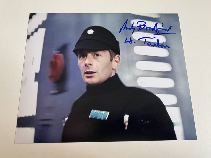 Andy Bradford 1 - Autogramm auf  STAR WARS Foto 20x25cm